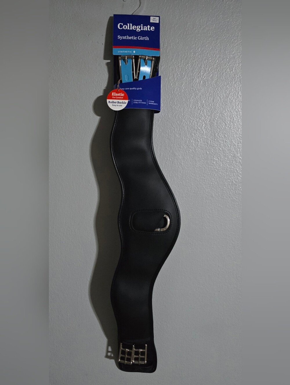 Horse Collegiate Synthetic Girth - Black